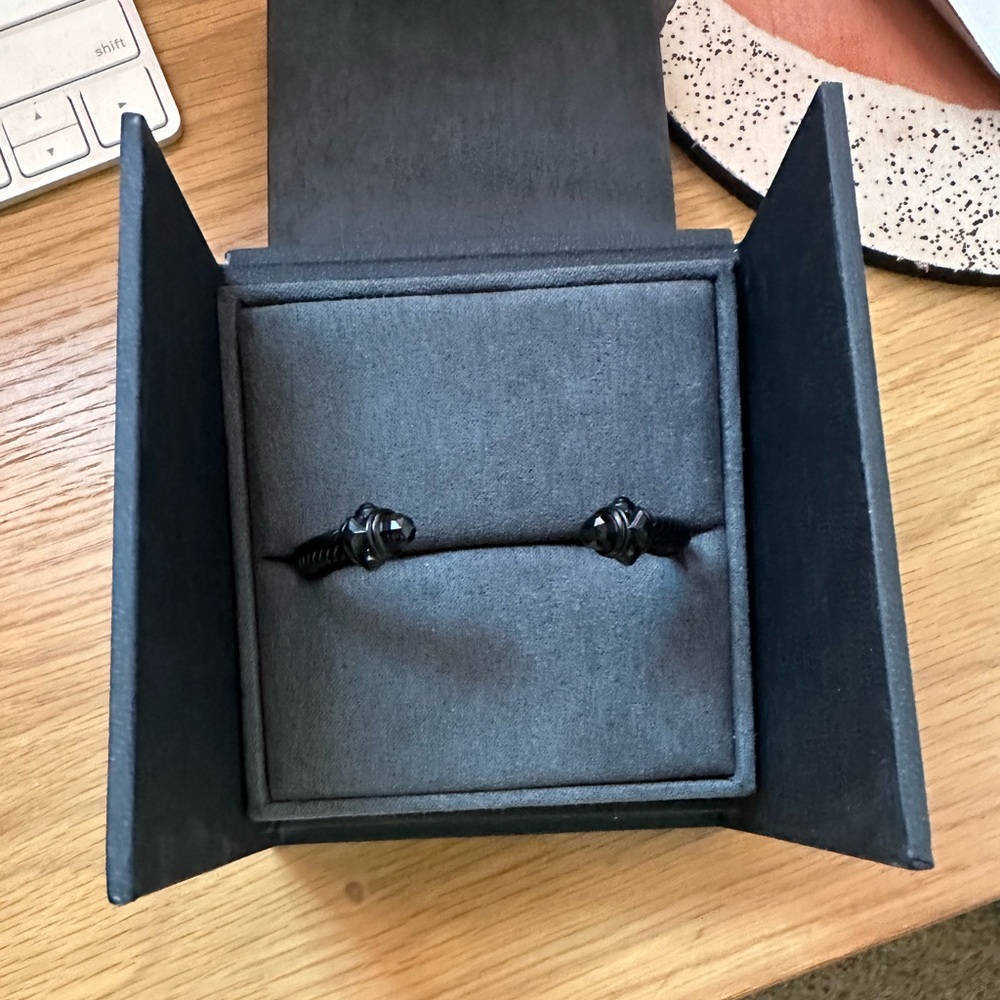 David Yurman black Renaissance bracelet - small